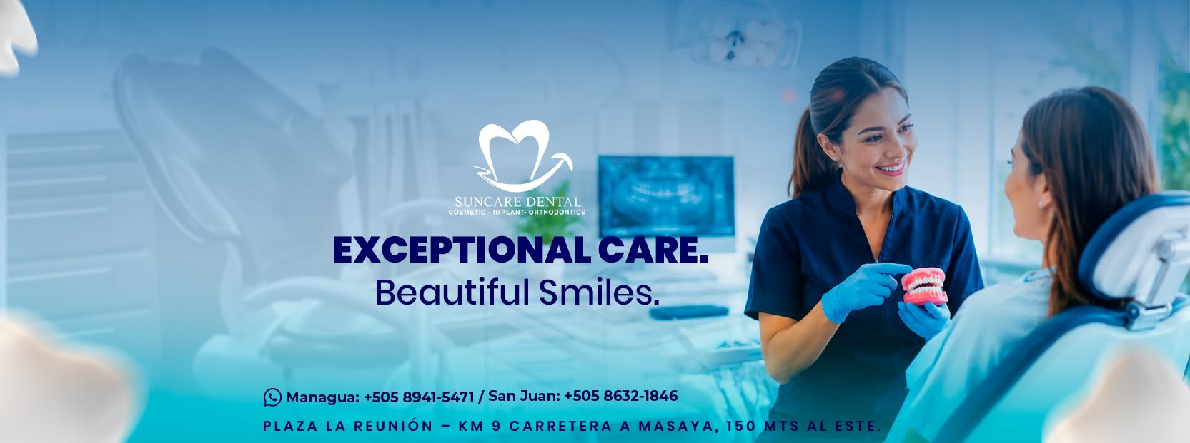 Exceptional care. Beautiful smiles. SunCare Dental